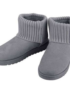 Women Lady Snow Boots Suede Mid-Calf Boot Shoe Short Plush Warm Lining Shoes